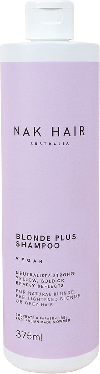 NAK Blonde Range Blonde Plus Shampoo -375 ml -  vrouwen - Voor