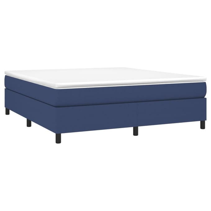 vidaXL - Boxspring - bed - stof - blauw - 180x200 - cm