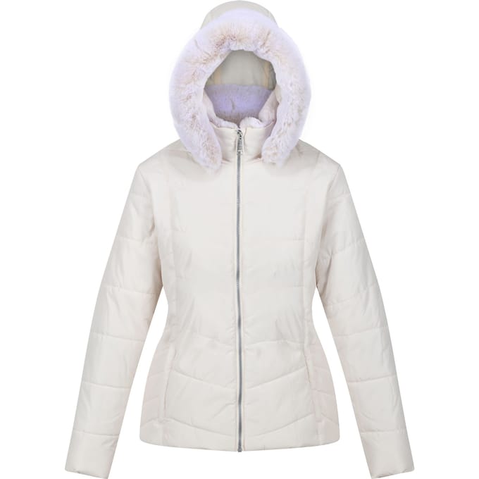 Regatta Dames/Dames Wildrose Gewatteerd Hooded Jacket (Lichte vanille)