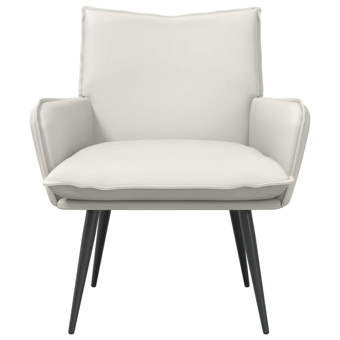 vidaXL - Fauteuil - Wit - Kunstleer
