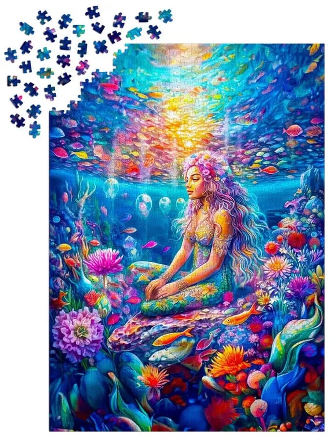 Enjoy Puzzle puzzel Zeemeermin diepten 1000 stukjes karton.