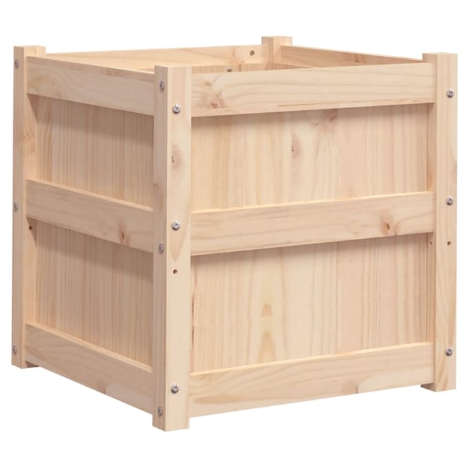 vidaXL - Plantenbak - 50x50x50 - cm - massief - grenenhout