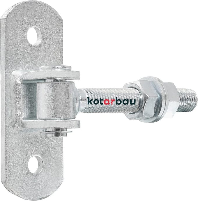 Verstelbare Torangel Draad 18 mm Deurscharnier met Schroefplaat en Veerklem