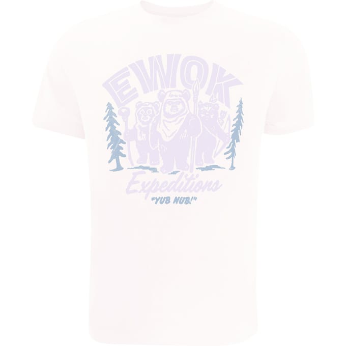Star Wars Heren Expeditie Ewok T-Shirt (Wit)