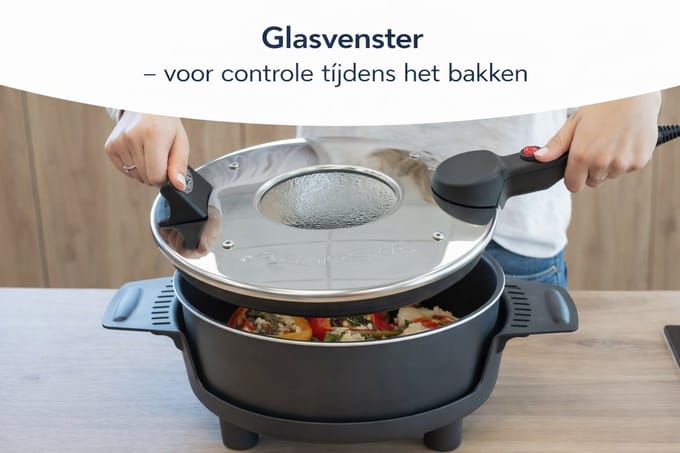 Remoska® Prima P31F/01 2L Bakpan met Glazen Kijkvenster