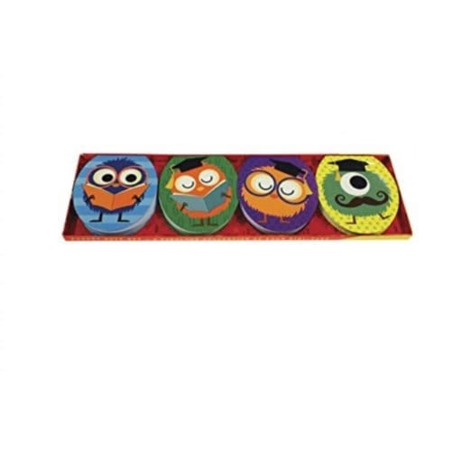 Pocket Note Set Of 4 Mini Pads: School Monsters - Press Peony