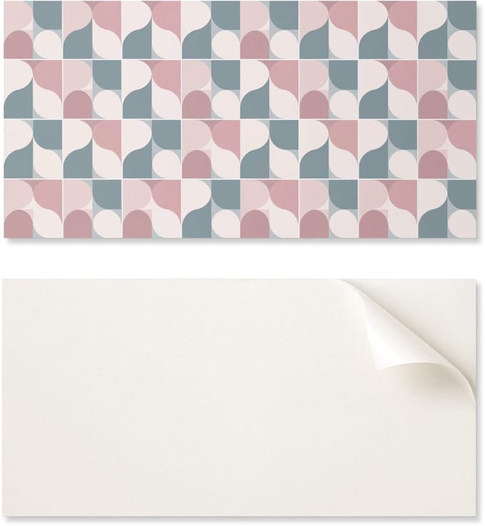 Zelfklevend vinylpaneel voor hal, 100x50 cm, abstract geometrisch patroon