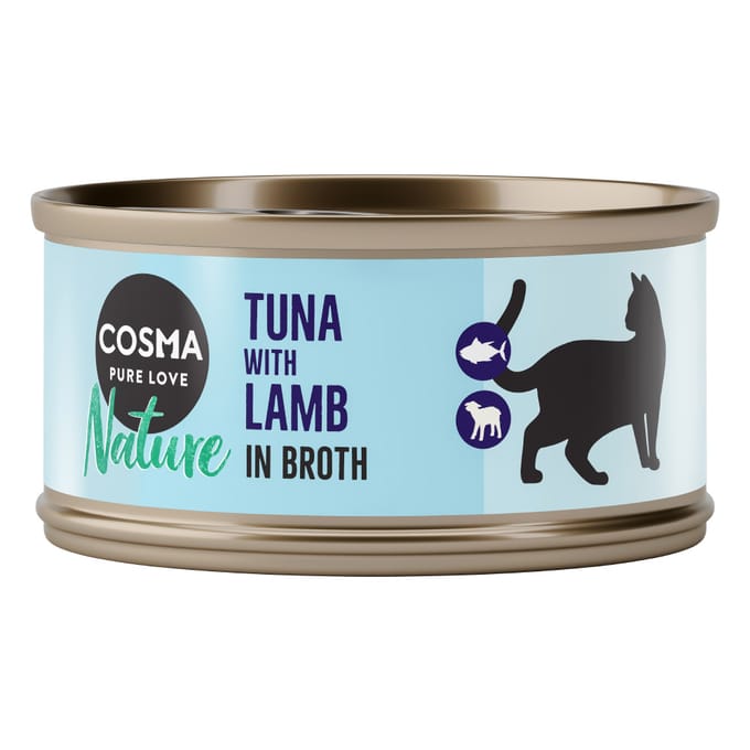 6x70g Nature Tonijn met Lam Cosma Kattenvoer