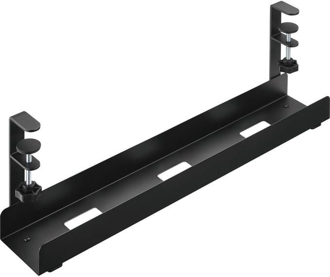 InLine bureau kabelgoot met klembevestiging | 60 x 15,7cm | zwart