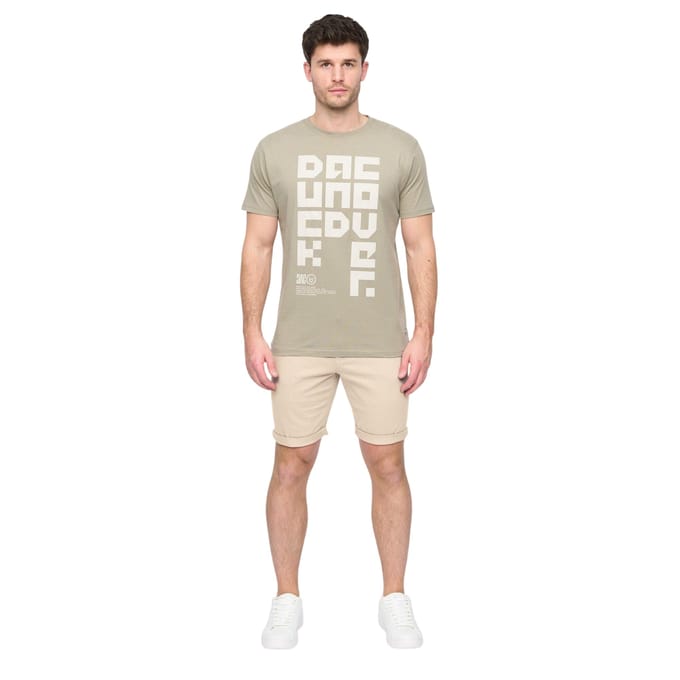 Duck and Cover Heren Moreshore Chino Korte Broek (Steen)