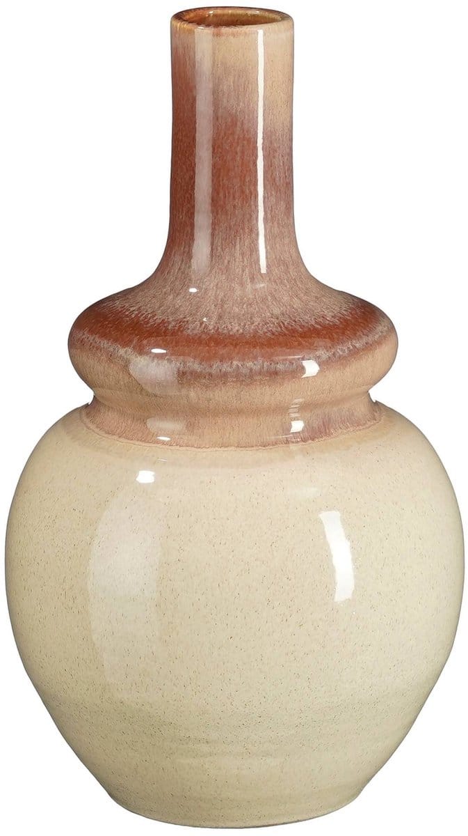 Mica Decorations Vaas Joris - 21x21x38 cm - Terracotta - Oranje
