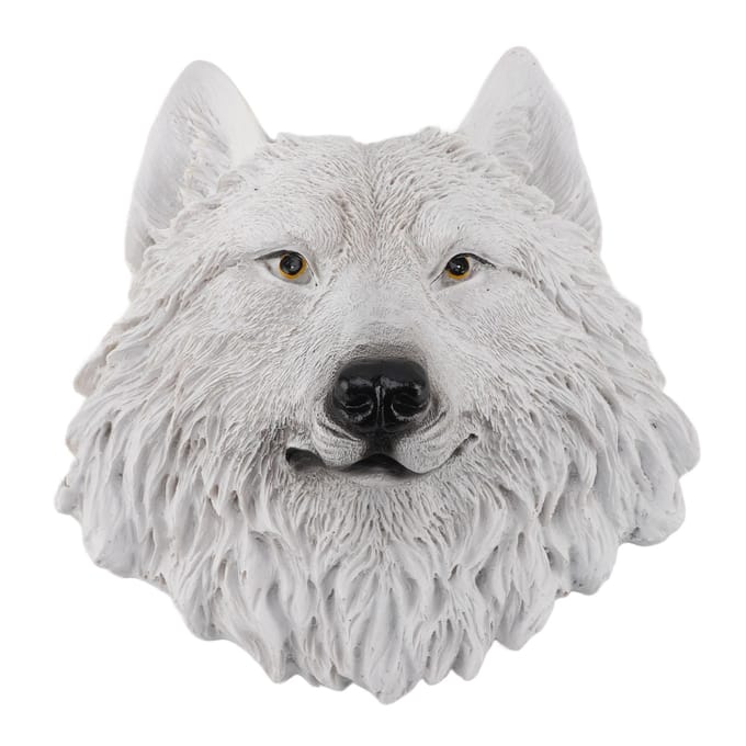 3D Simulatie Dierenhoofd Beelden Wanddecoratie Hars Uniek Exquise Dierenhoofd Beelden Wand gray