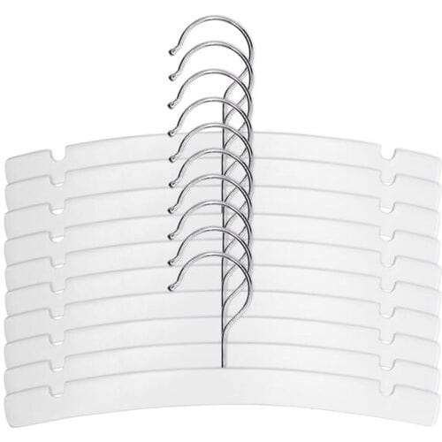 Prénatal kledinghanger hout 10 stuks White unisex