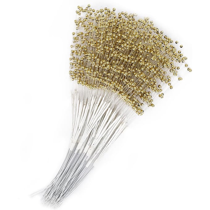 100 Stuks Parelstokjes Draagbaar ABS Doe-het-zelf Decoratie Accessoires voor Bruiloft Feest Silver