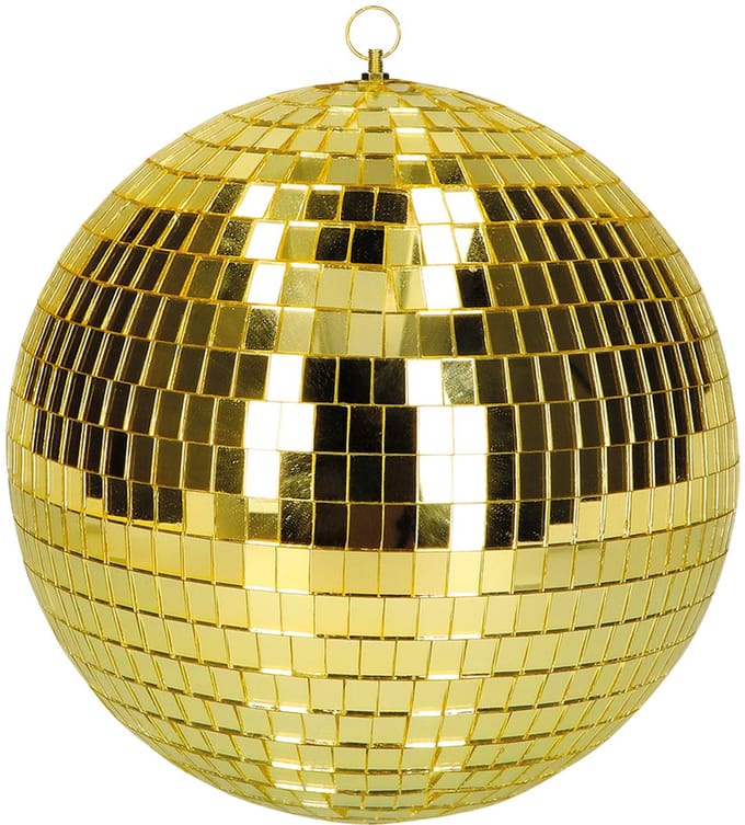 Boland - Discobal (L) goud - Glitter & Glamour - 80s