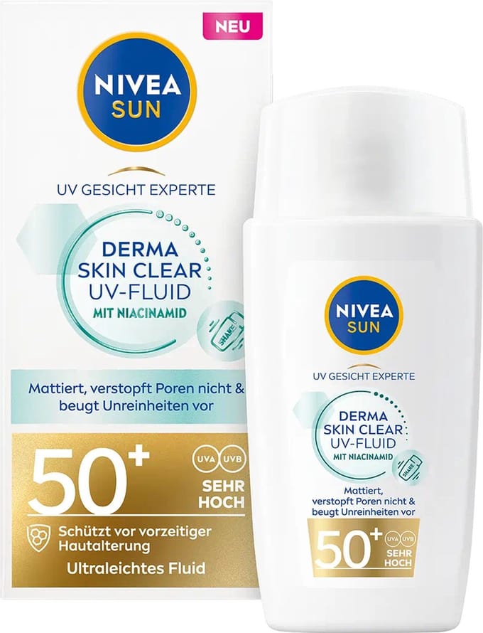 Nivea Sun - Derma Skin Clear Fluid SPF50 - 40