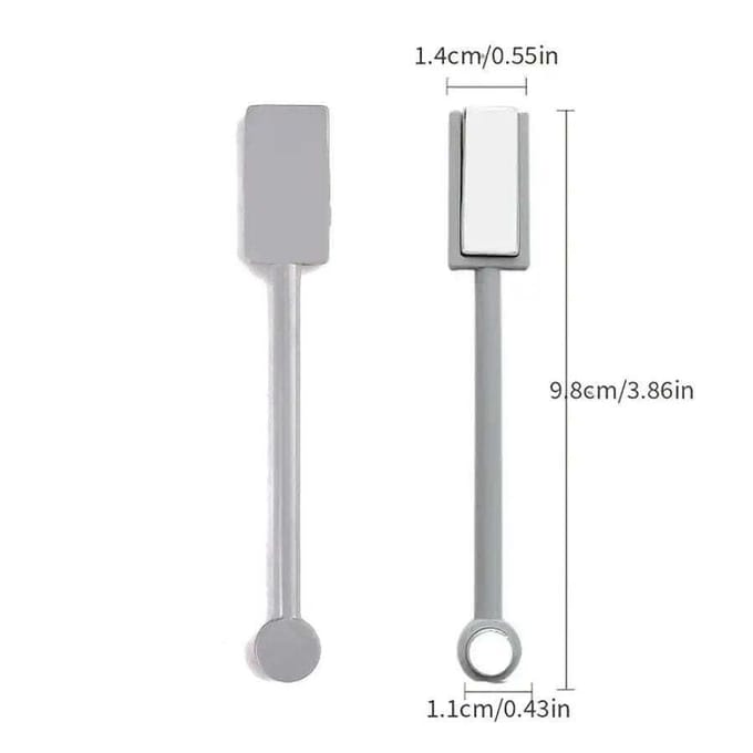 Bâton magnétique multifonction à double extrémité pour nail art œil de chat, pour vernis gel, outil de manucure en gel œil de chat 1pc white