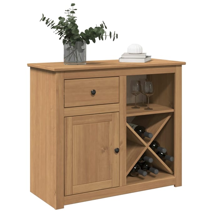 vidaXL - Dressoir - met - lade - Panama - 93x40x80 - cm - massief - grenenhout