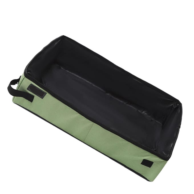 Bac à litière pliable pour chat Imperméable Portable Tissu Oxford Pliable Bac à litière pour chat 50x40cm vert