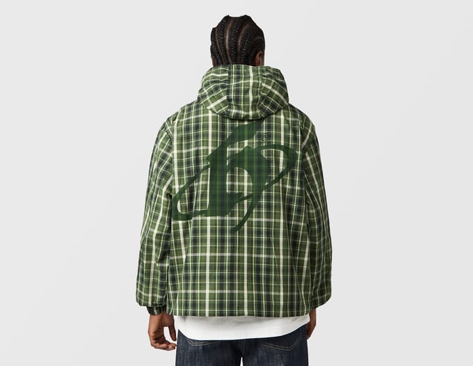 Home Grown Dover 1/4 Zip Check Jacket, groen