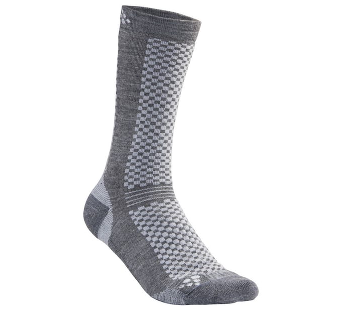 2-Pack Warme sokken Mid - Merino Wollen thermo sokken - 48 - Grijs