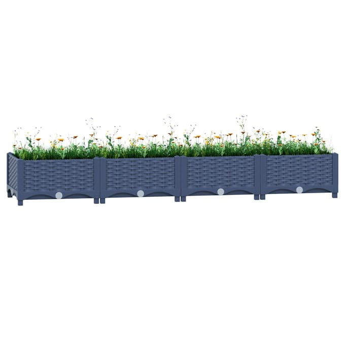 vidaXL - Plantenbak - verhoogd - 160x40x23 - cm - polypropyleen
