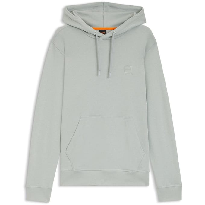 Boss Heren Wetalk Pullover Hoodie (Zilver)