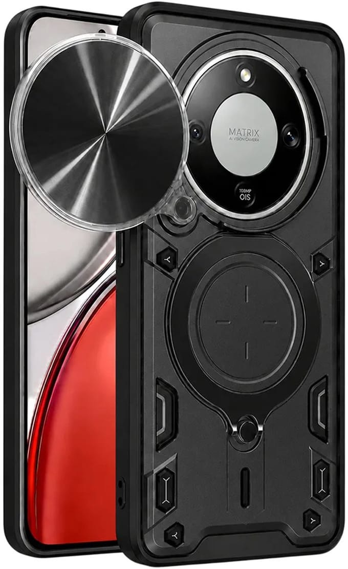 Hoesje geschikt voor HONOR Magic8 Lite - Techsuit CamGuard Pro Back Cover - Zwart