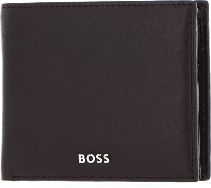 HUGO BOSS Leren Portemonnee Classic Smooth Wallet Brown Donkerbruin