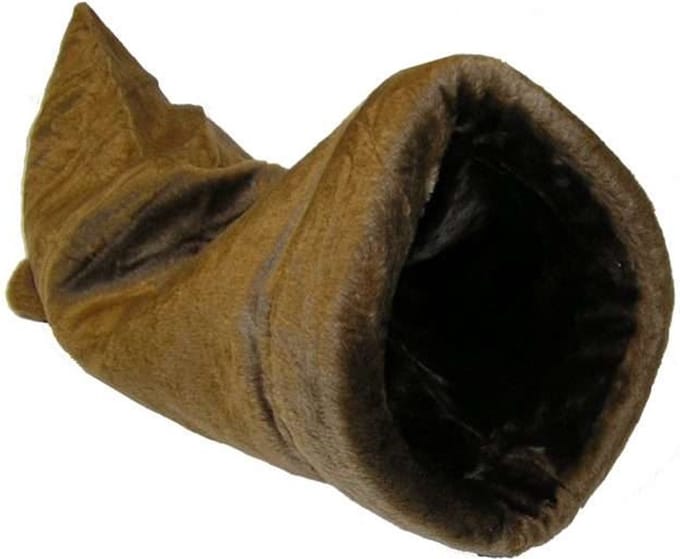 Kattenslaapzak-bruin-knisper geluid-35cmx60cm-Animal King