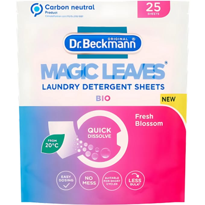 Dr. Beckmann Magic Leaves laundry Detergent Sheets 25 st