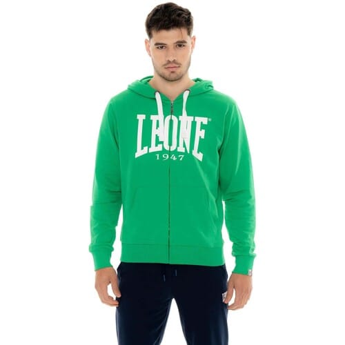 Capuchon sweaters Leone 1947 Man Hoody Full Zip Big Logo