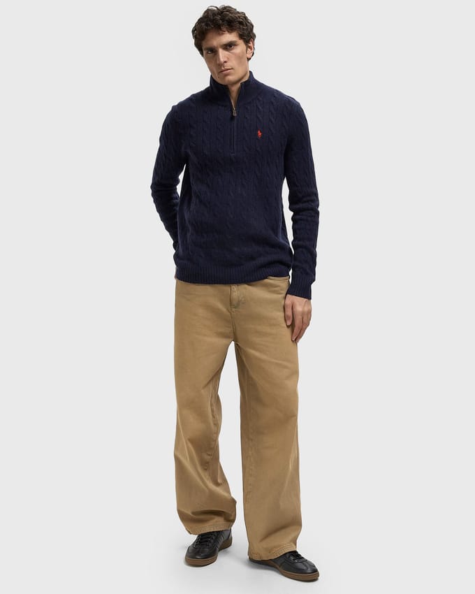 ZIP KNIT PULLOVER