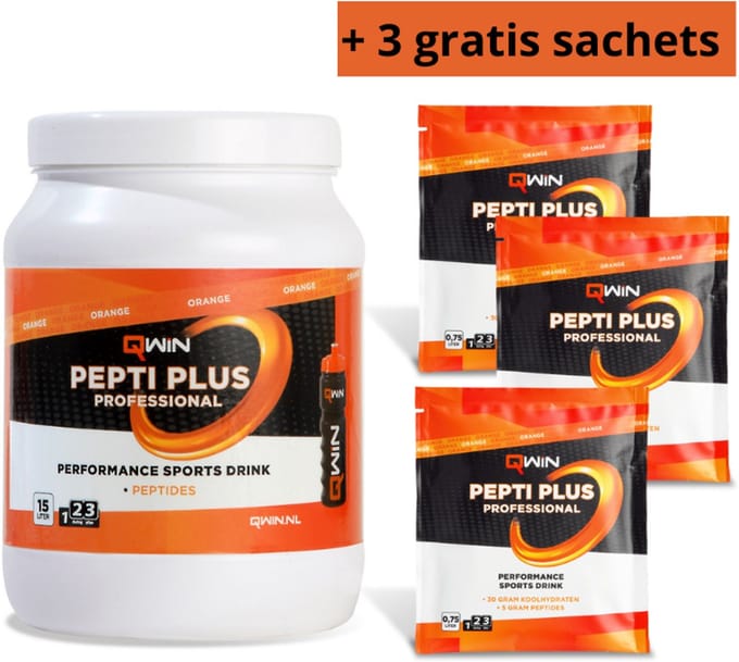 QWIN PeptiPlus Sportdrank Orange - 15 liter - NZVT keurmerk