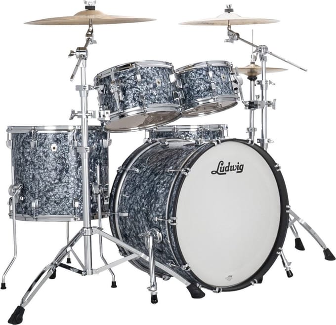 Ludwig Neusonic Shell Set MOD2 A8 Ebony Pearl - Drum ketel set