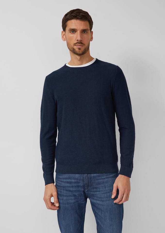 s.Oliver  Pullover Marine Maat: XXL | Sweaters Outlet | Heren | Blauw