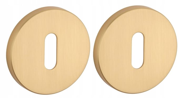Stile Ronde Rozet Mat Goud 7mm - Deurslot