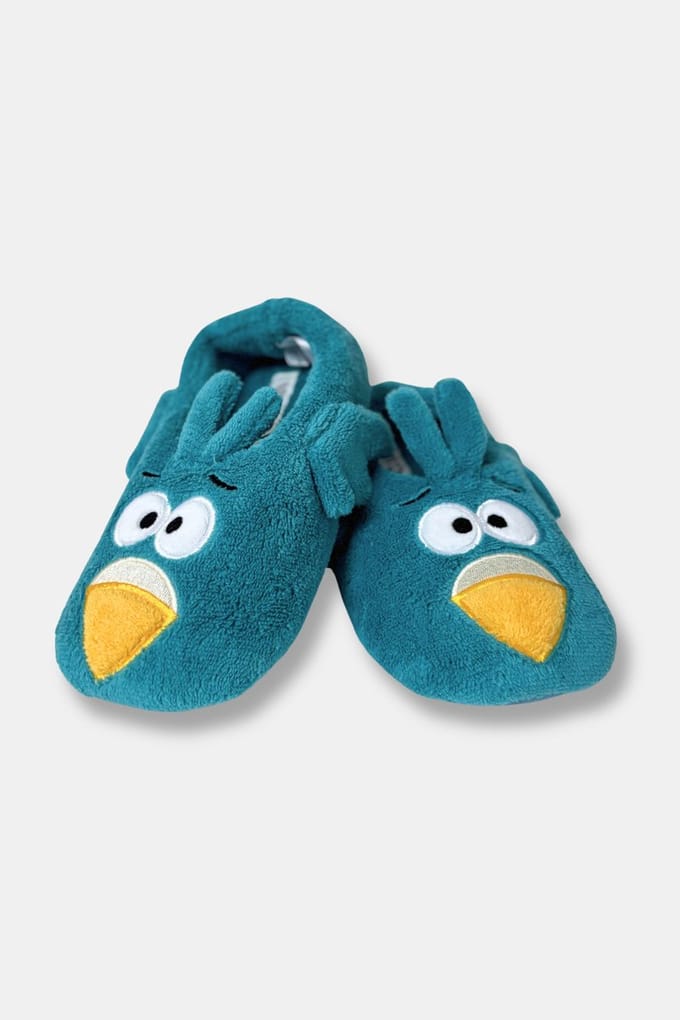 Woody sloffen - duif - turquoise - 252-10-WSE-C/020 - maat 31/32