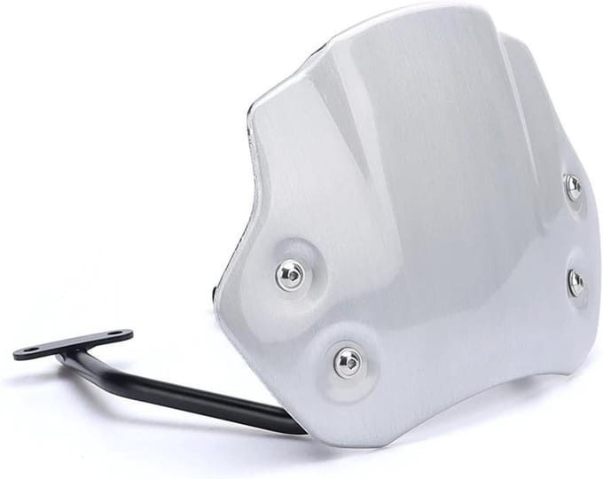 Motorfiets Windscherm - Winddeflector Kuip - Comfortabele Rit - Aluminium Constructie - 650 g - Zilver