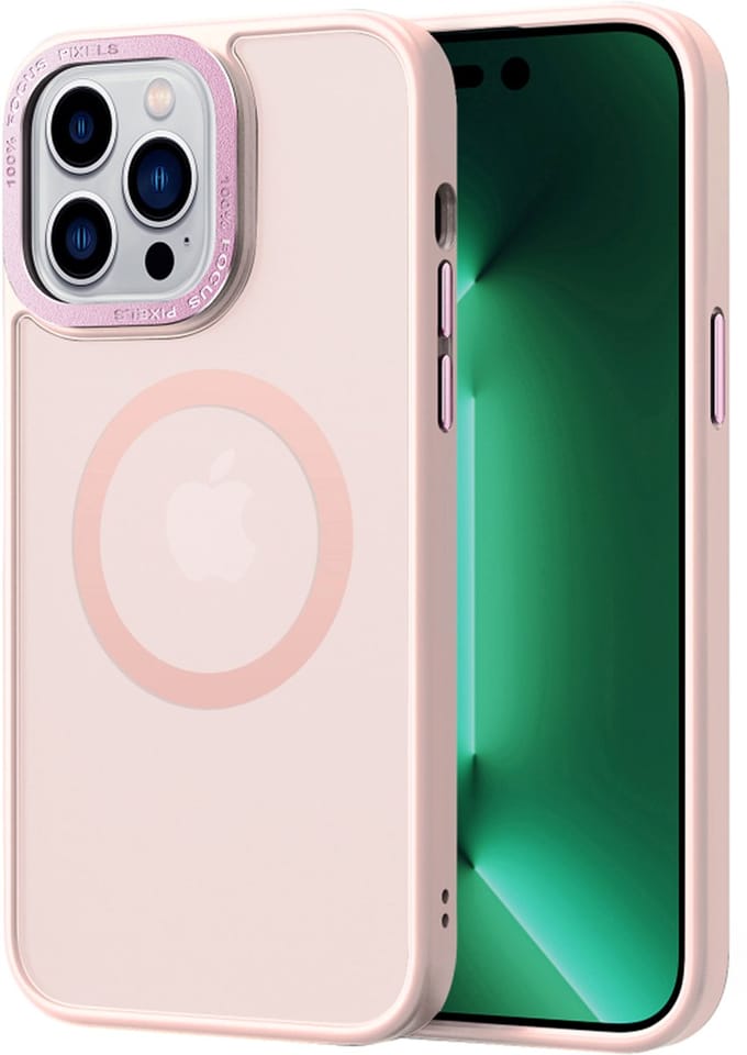 Multimedia & Accessoires TPU Back Cover Case Hoesje Met MagSafe geschikt voor Apple iPhone 17 Pro Max/18 Pro Max – Roze – Zachte Plastic - Siliconen – Harde Plastic – Soft Case – Flexibel