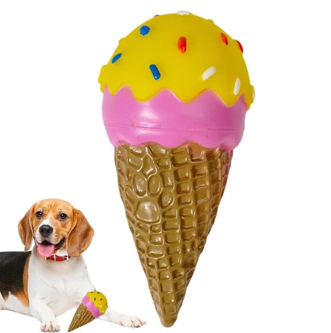 Hondenspeelgoed Donut - Kauwspeelgoed Puppy - Interactief Spelen - Met Geluid - N.v.t. - Multicolor