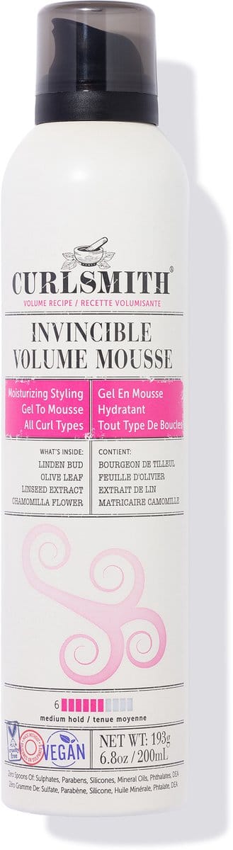 Curlsmith - Invincible Volume Mousse 200ml - Krullend Haar - Krullen Mousse