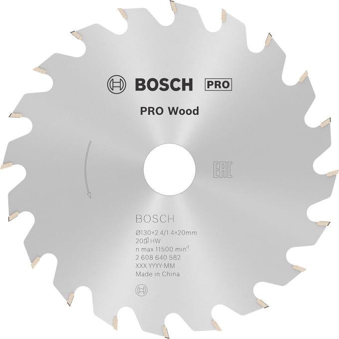 Bosch RUNDSAVKL.OPTILINE 130X2.4X16 mm 20 TDR