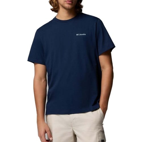 Columbia Csc™ Logo Back T-shirt Met Korte Mouwen Blauw 2XL Man