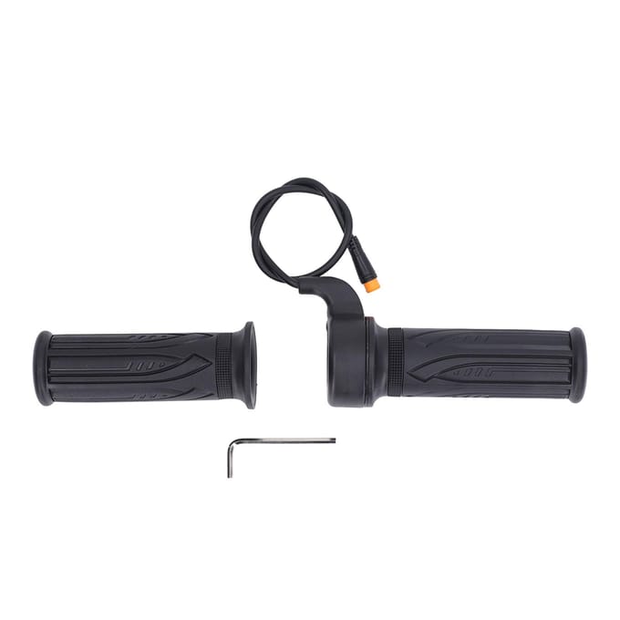 Poignée d'accélérateur de vélo électrique Stable Sensible Scooter Poignée d'accélérateur rotative Avec joint étanche pour conversion black