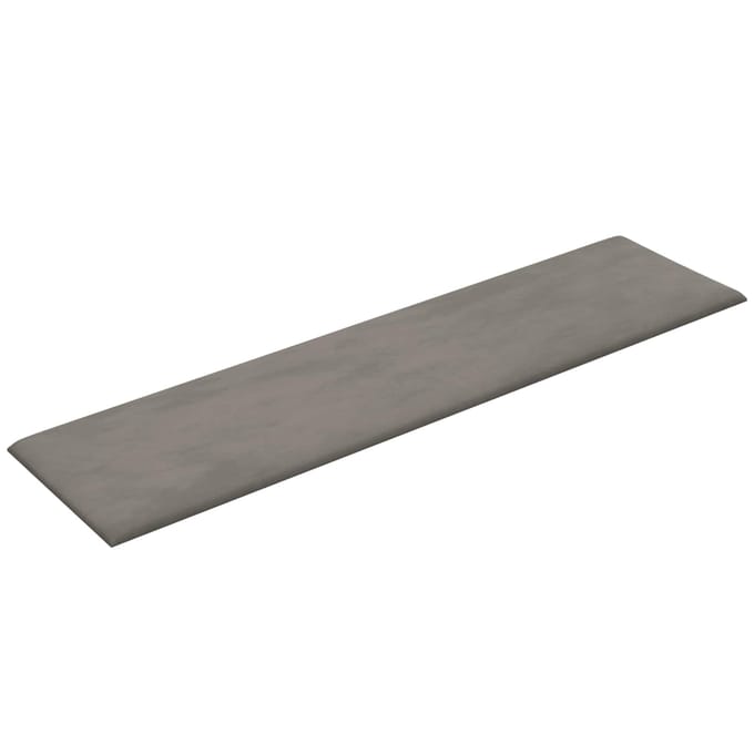 vidaXL - Wand - Hoofdbord - 12 - st - Lichtgrijs - Fluweel