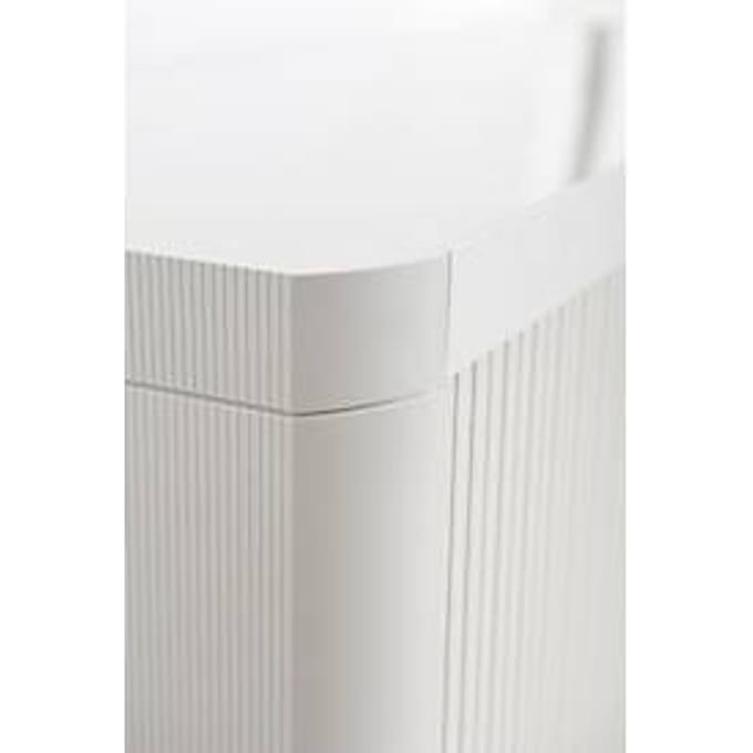 Roldeurkast - B 1100 x D 415 x H 2040 mm - wit/wit