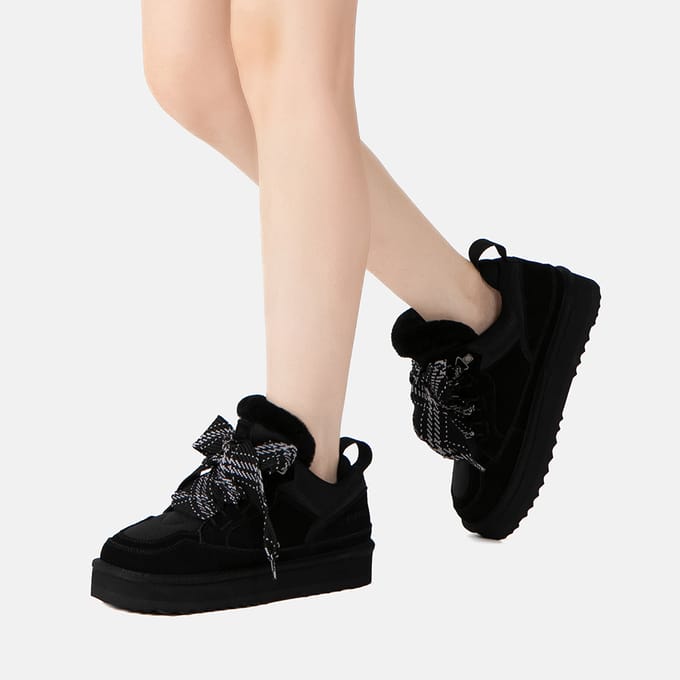 EVER AU Australië Dames Marmer Effect Veterschoenen Op Platform