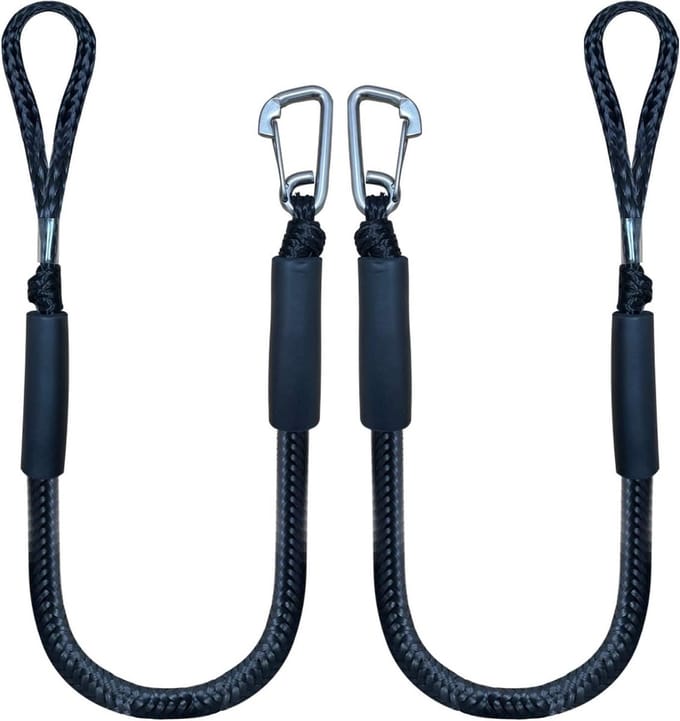 Bungee Doklijn met Aanlegtouw met haak voor Boot 4 ft/1,2m