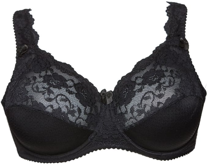 Plaisir Beate beugel BH zwart 85C-grote maten met draagcomfort